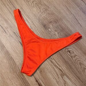 Sommer Swim Red Orange Bikini Bottom Size Small